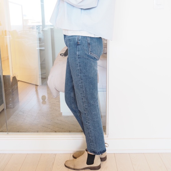 Madewell Tan Suede Chelsea Boots - Picture 4 of 6